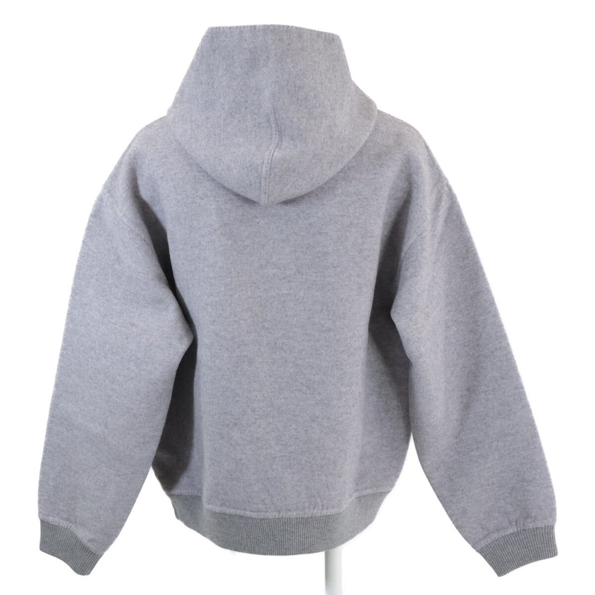 HHB68WOWC Domestic Regular Staples Edition Wool-Cashmere Leather Tag Double-Face Hoodie Pullover Top M Men's