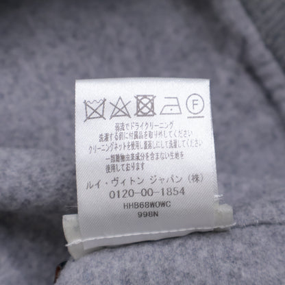 HHB68WOWC Domestic Regular Staples Edition Wool-Cashmere Leather Tag Double-Face Hoodie Pullover Top M Men's