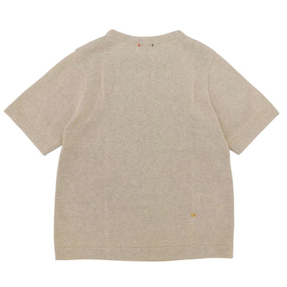 45R Beautiful Gima Knit Tee Cotton Top Women's Beige 60580022 Top
