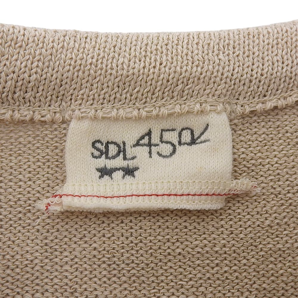 45R Beautiful Gima Knit Tee Cotton Top Women's Beige 60580022 Top