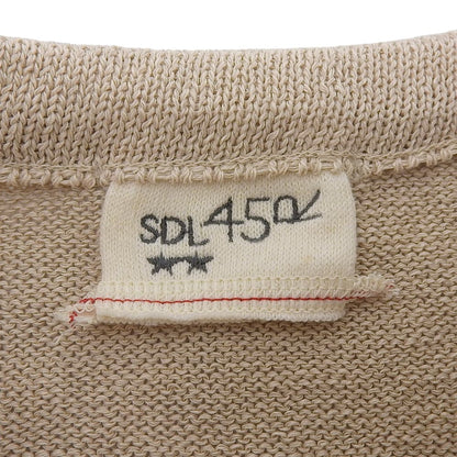 45R Beautiful Gima Knit Tee Cotton Top Women's Beige 60580022 Top