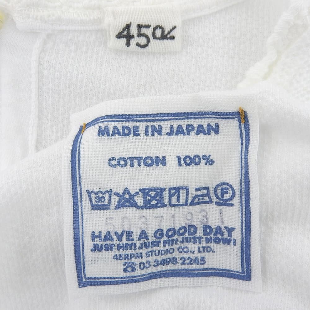 45R Kanoko Lace Short Sleeve Polo Shirt Cotton Top Women's White 50371931 Tops