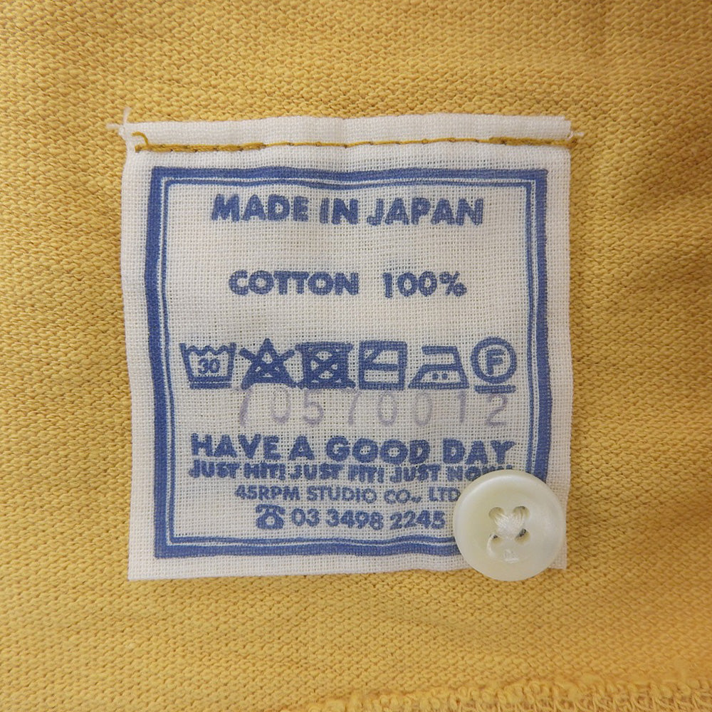 45R Canoco M Cami Polo Cotton Top Women's Yellow 70570012 Tops