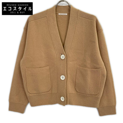 DESIGNWORKS Beige Wool Cashmere Connected Cardigan Top 38