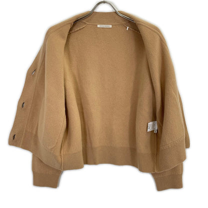 DESIGNWORKS Beige Wool Cashmere Connected Cardigan Top 38