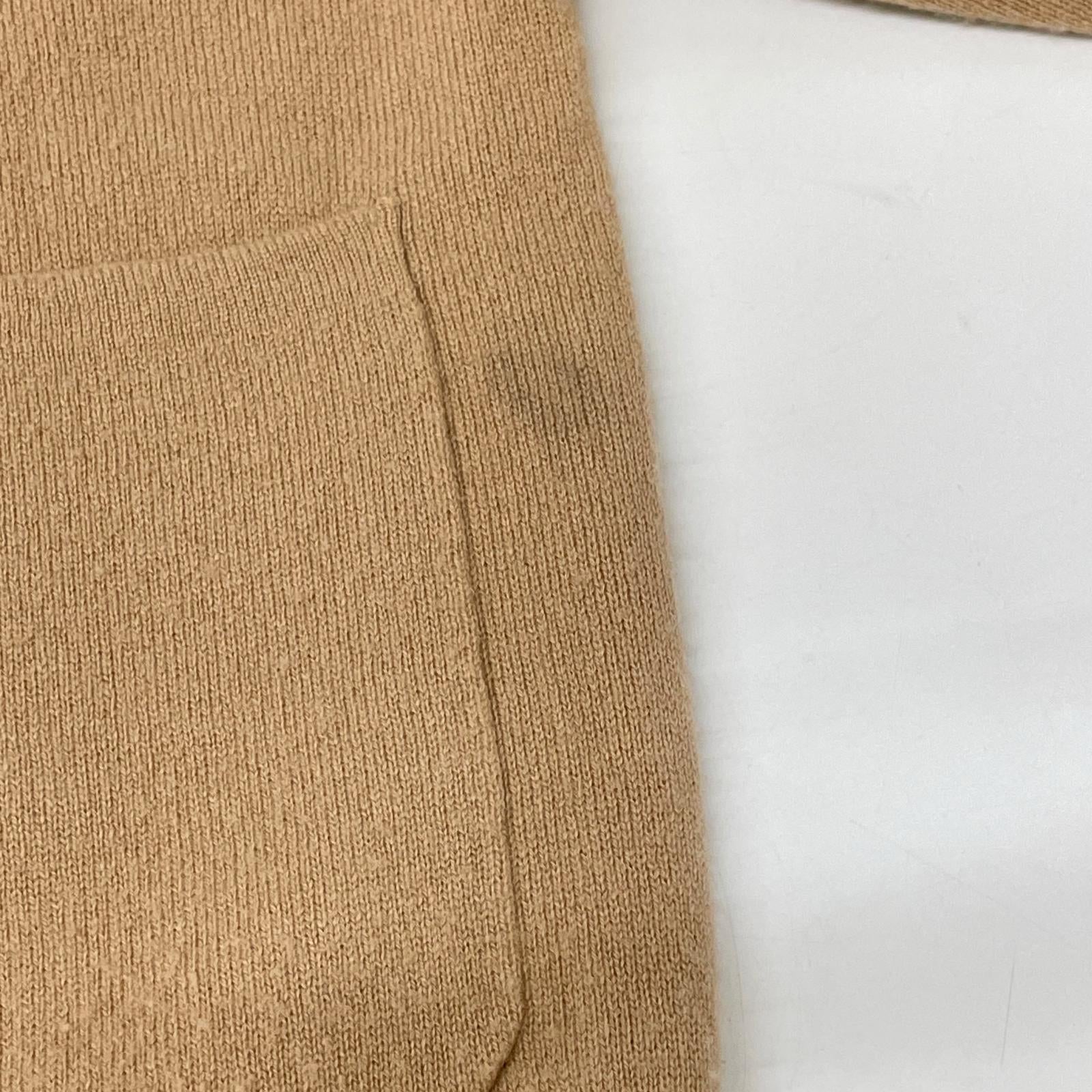 DESIGNWORKS Beige Wool Cashmere Connected Cardigan Top 38
