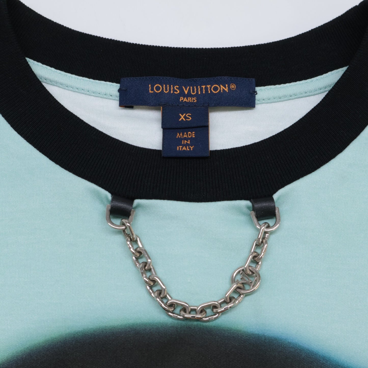 LOUIS VUITTON Louis Vuitton [Domestic/24SS] RW242WW MRV FRTS42 LV Duck Short-sleeved T-shirt with Collar Chain / Top