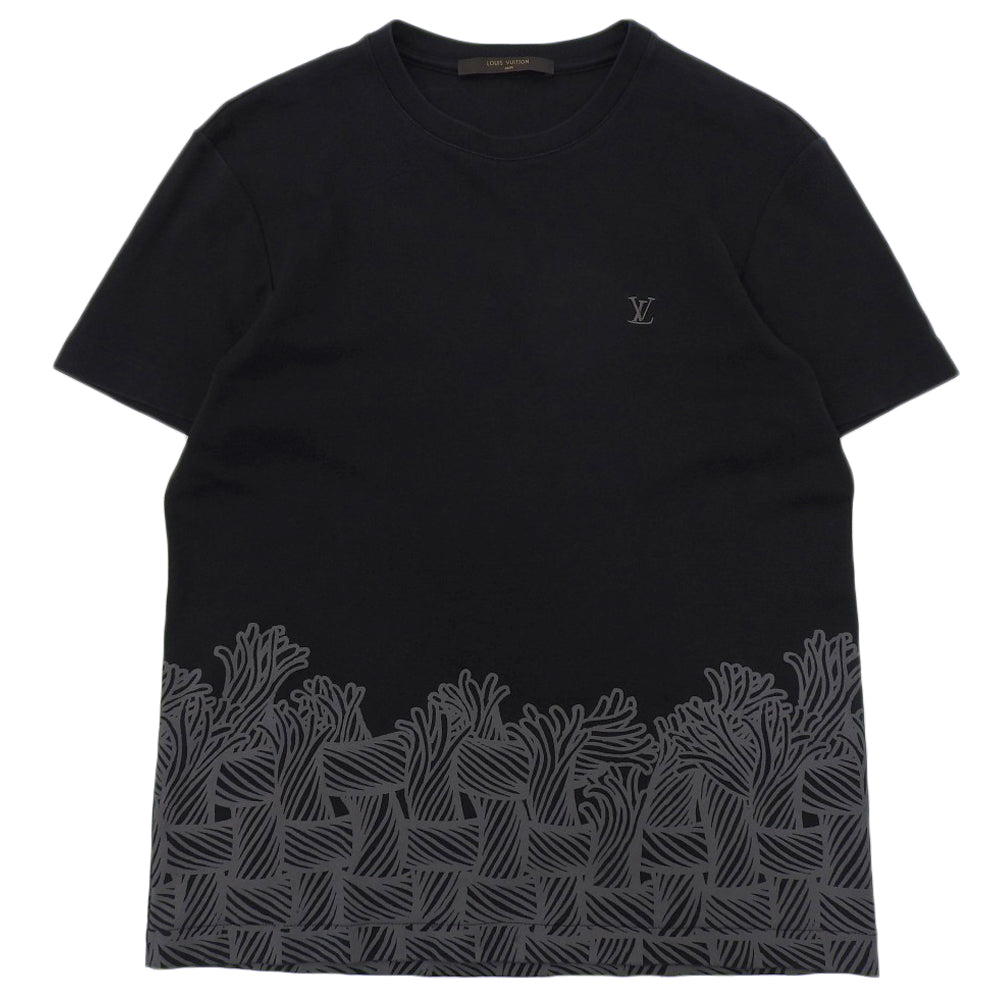 LOUIS VUITTON Christopher Nemeth Cotton Design Print Short Sleeve Cut and Sewn XS RM152M H8Y 19WCMS 15AW Tops
