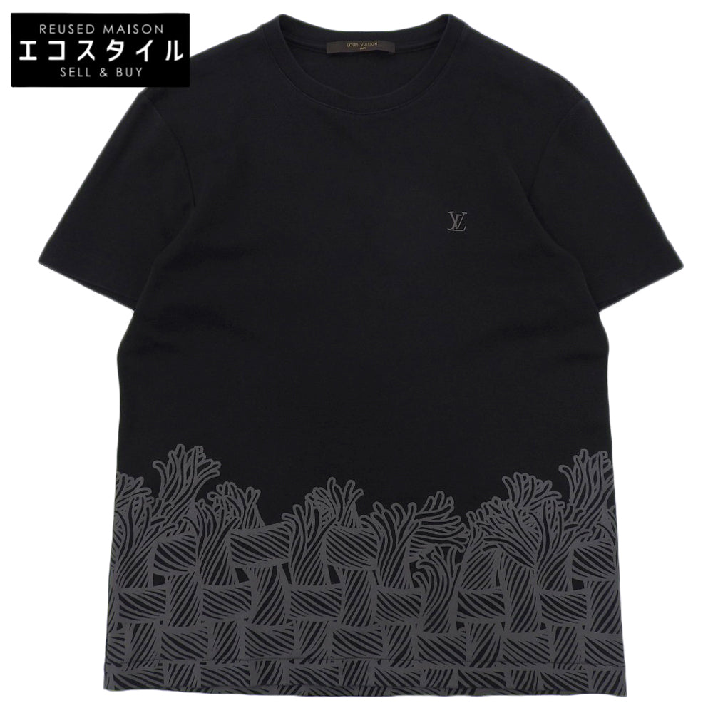 LOUIS VUITTON Christopher Nemeth Cotton Design Print Short Sleeve Cut and Sewn XS RM152M H8Y 19WCMS 15AW Tops