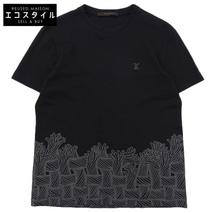 LOUIS VUITTON Christopher Nemeth Cotton Design Print Short Sleeve Cut and Sewn XS RM152M H8Y 19WCMS 15AW Tops