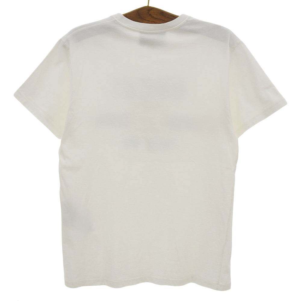 GUCCI Cotton TAPE ME Sequin-Embellished Front Logo Short-Sleeve T-Shirt Top Men's White S 717422 XJFM6 Top