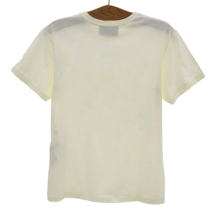GUCCI Cotton Front Logo Crew Neck Short Sleeve T-Shirt Top Men's White x Blue XXS 615044 XJEEB Top