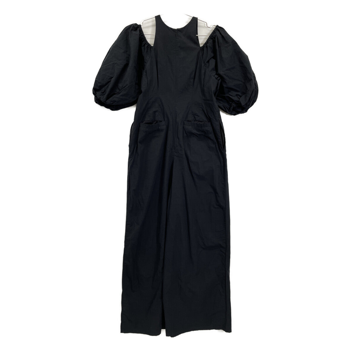 CLANE クラネ 17112-5292 24AW 黑色 VOLUME PUFF SHOULDER ALL IN ONE 连体衣 背带裤 连体衣