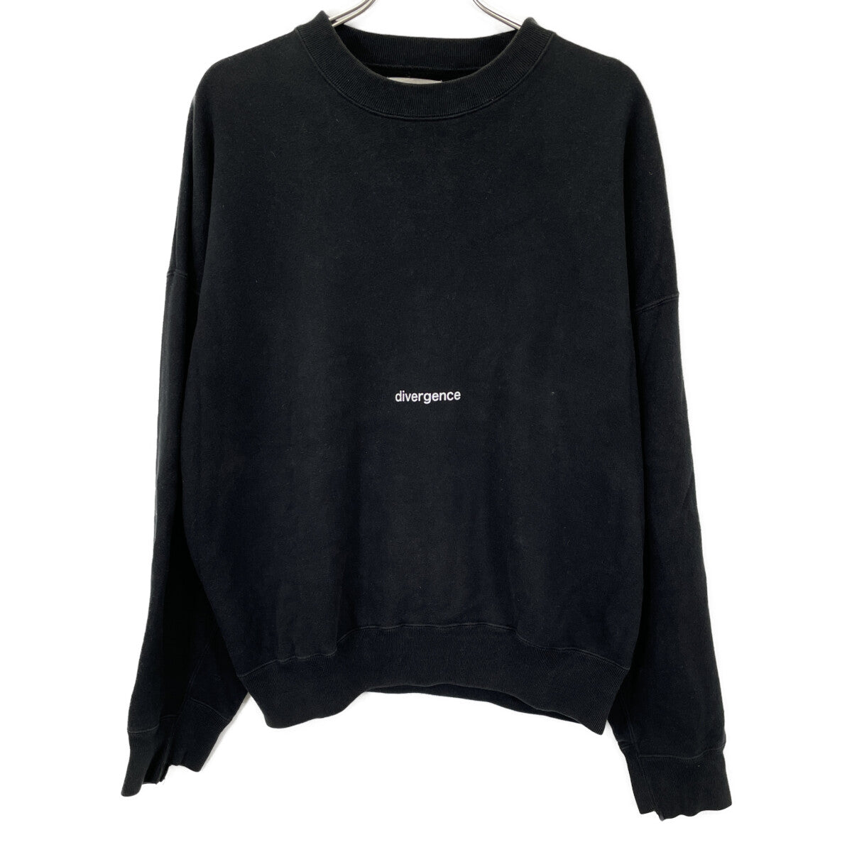 ST-040 BLACK OVERSIZED SWEAT PULLOVER SWEATSHIRT Top S Men's