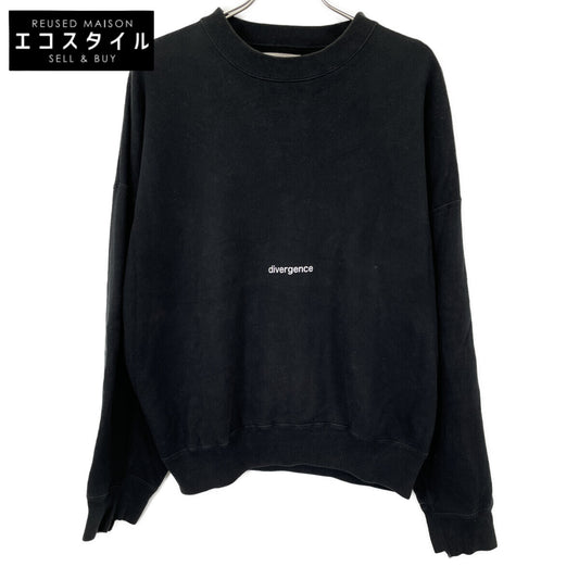 ST-040 BLACK OVERSIZED SWEAT PULLOVER SWEATSHIRT Top S Men's