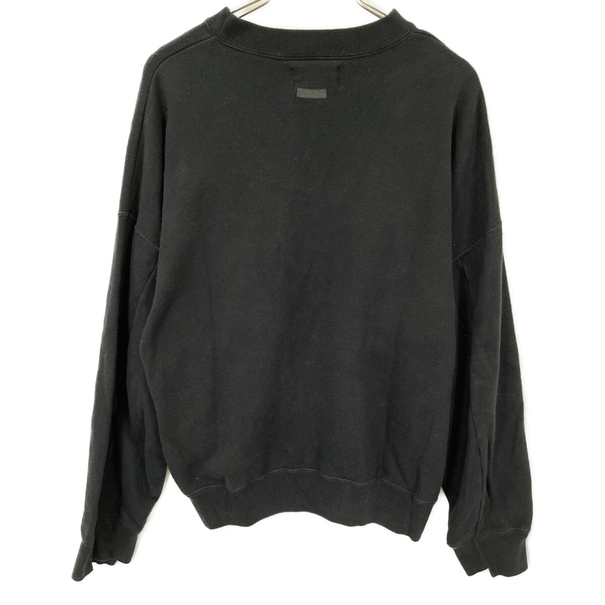 ST-040 BLACK OVERSIZED SWEAT PULLOVER SWEATSHIRT Top S Men's
