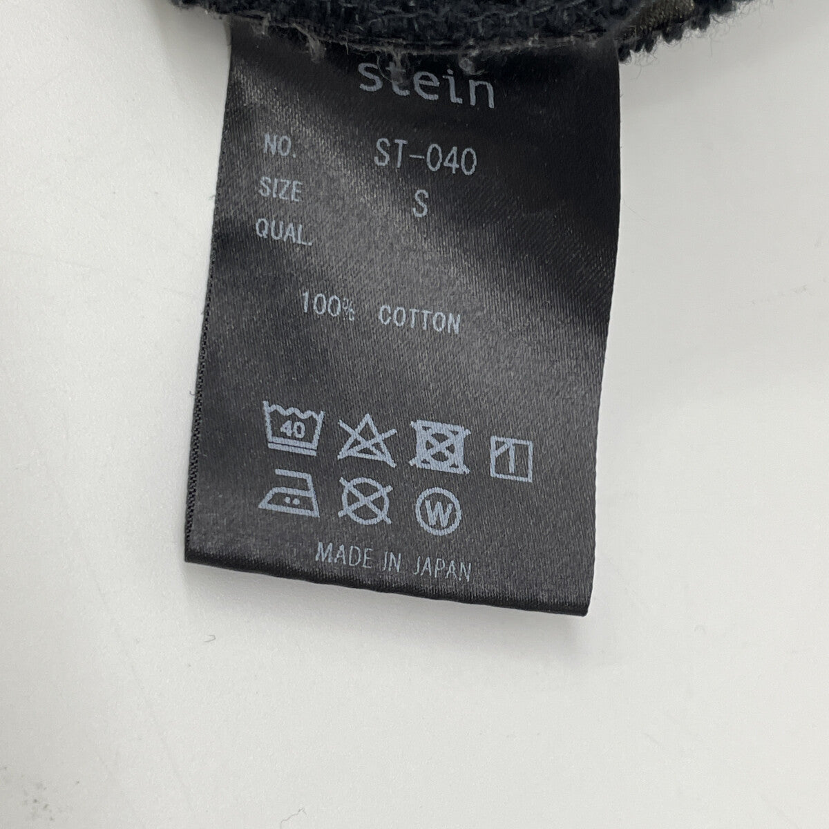 ST-040 BLACK OVERSIZED SWEAT PULLOVER SWEATSHIRT Top S Men's