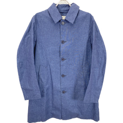 E7/8H/8J Blue Denim Stand Collar Coat Coat 38 Ladies