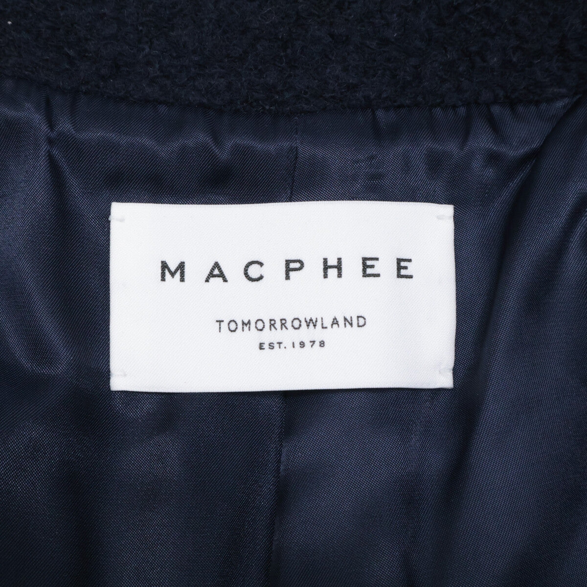 MACPHEE MACPHEE 美品 24年款 12-08-44-08431 圈圈绒粘合双排扣大衣 外套