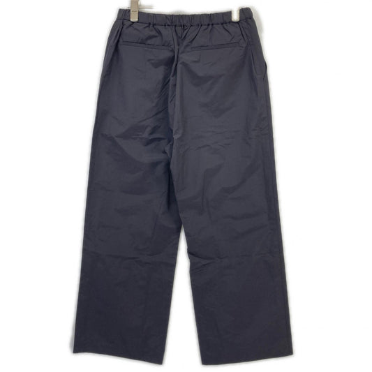 Dark Gray Polyester x Cotton Belted Wide Pants Bottoms 38 Women's