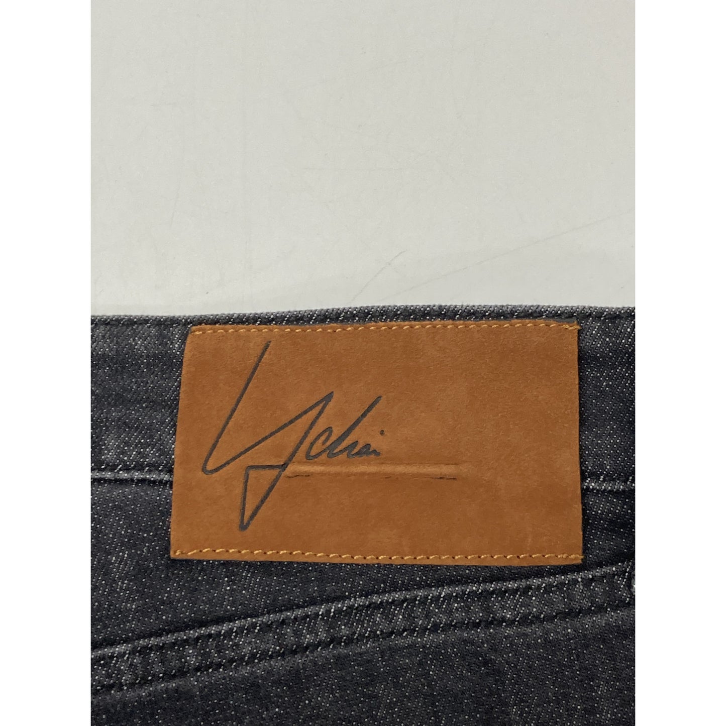 YPU001 PANATELA Dark Grey One-Wash Cotton Stretch Denim Pants Bottoms 33 Men's