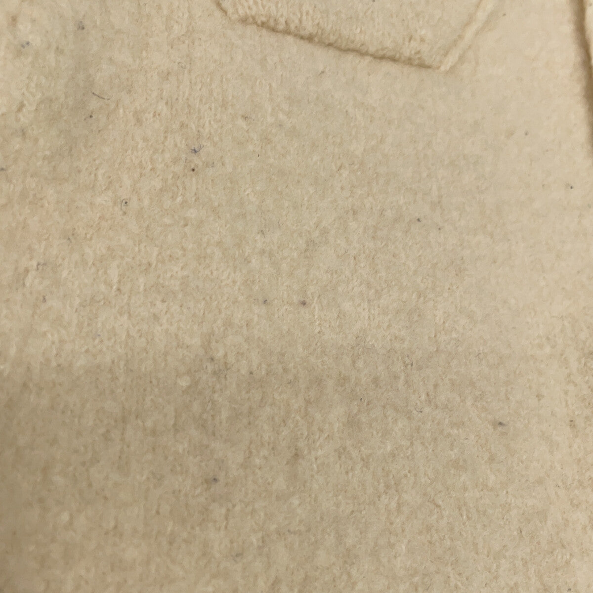 SEVEN TEN by MIHO KAWAHITO 6A204 Beige Melton Wool 2-Way Cardigan Top
