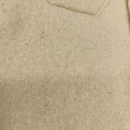 SEVEN TEN by MIHO KAWAHITO 6A204 Beige Melton Wool 2-Way Cardigan Top