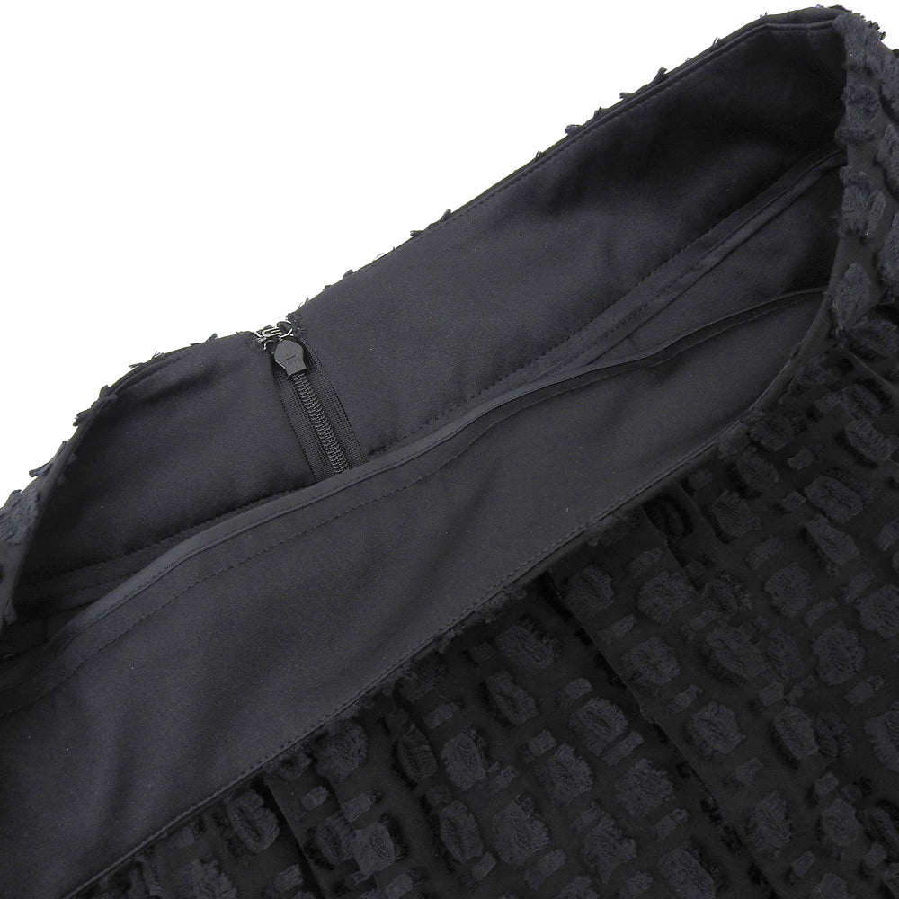 EPOCA Beautiful Sheer Cut Jacquard Gathered Flare Skirt Ladies Black 38 M5S07-418-09 Skirt