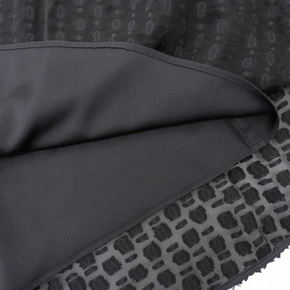 EPOCA Beautiful Sheer Cut Jacquard Gathered Flare Skirt Ladies Black 38 M5S07-418-09 Skirt