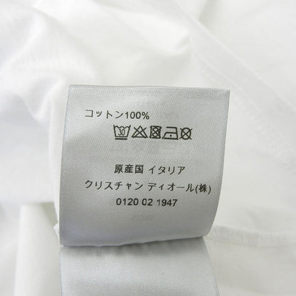 DIOR Cotton Visitor Patch Crew Neck S/S Cut and Sewn T-Shirt Top Men's White S 923J611B0533 Top