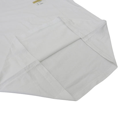 DIOR Cotton Visitor Patch Crew Neck S/S Cut and Sewn T-Shirt Top Men's White S 923J611B0533 Top