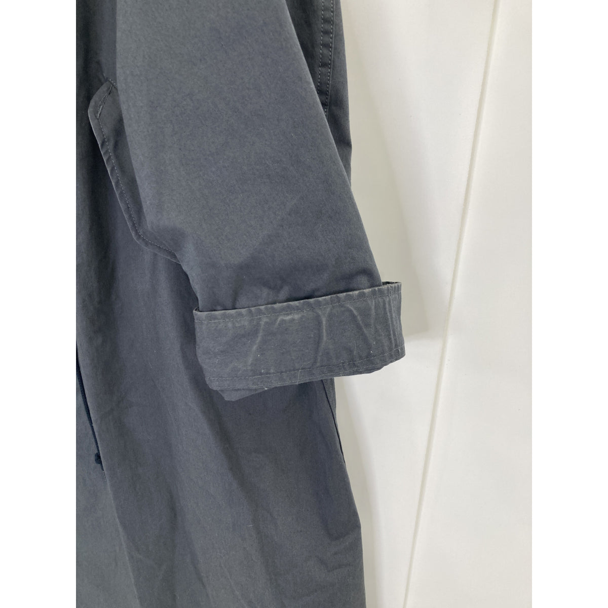 LOEFF Loewe charcoal unisex OX stand-collar parka coat