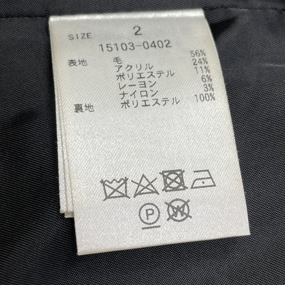 CLANE クラネ 黑色混色粗花呢泡泡袖夹克/混合粗花呢泡泡袖夹克 夹克 2