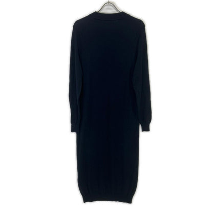 Max Mara WEEKEND Max Mara Weekend 532601836750 Navy Silk x Wool Mock Neck Knit Dress
