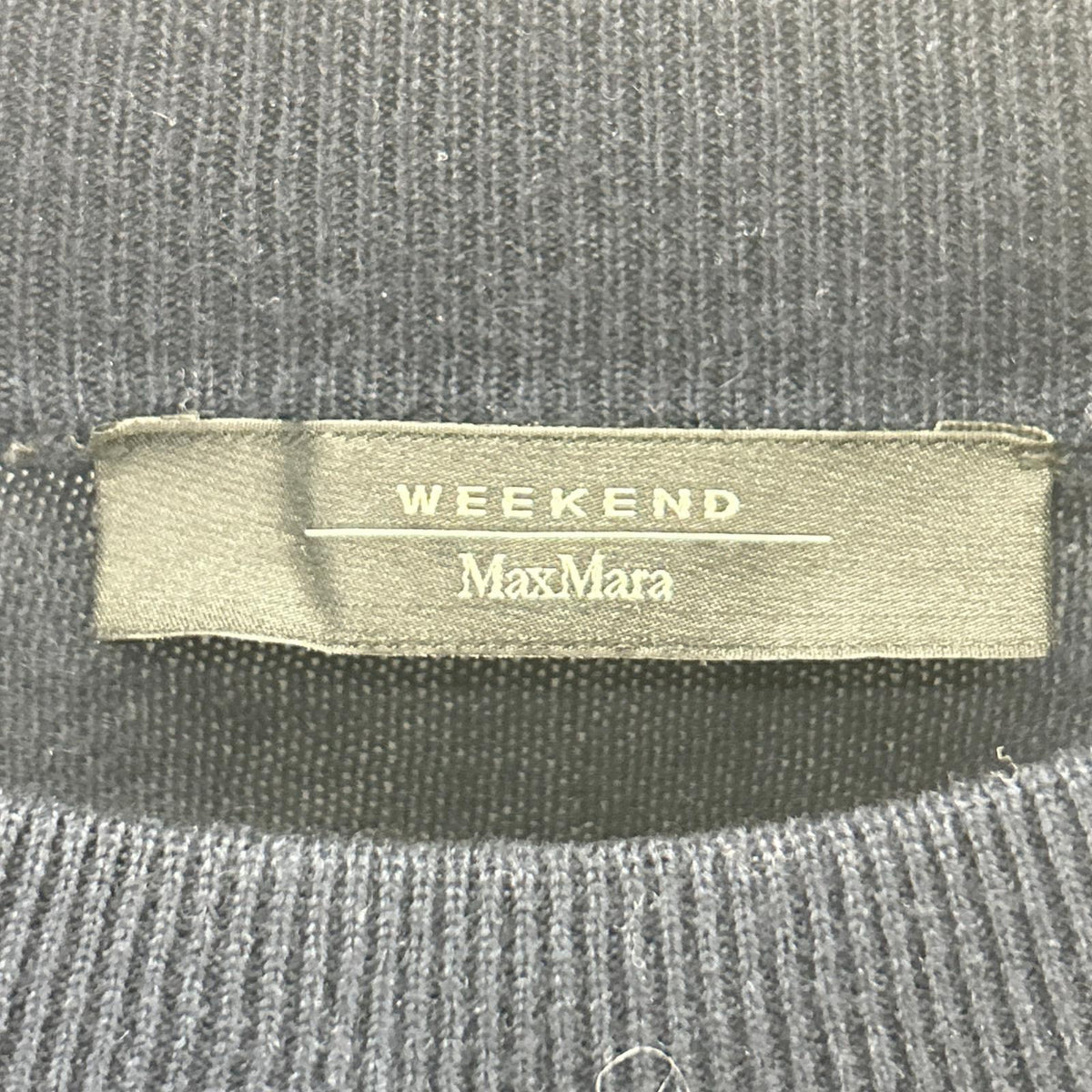 Max MaraWEEKEND マックスマーラウィークエンド 532601836750 ネイビー シルク×ウール モックネックニットワンピース ワンピース