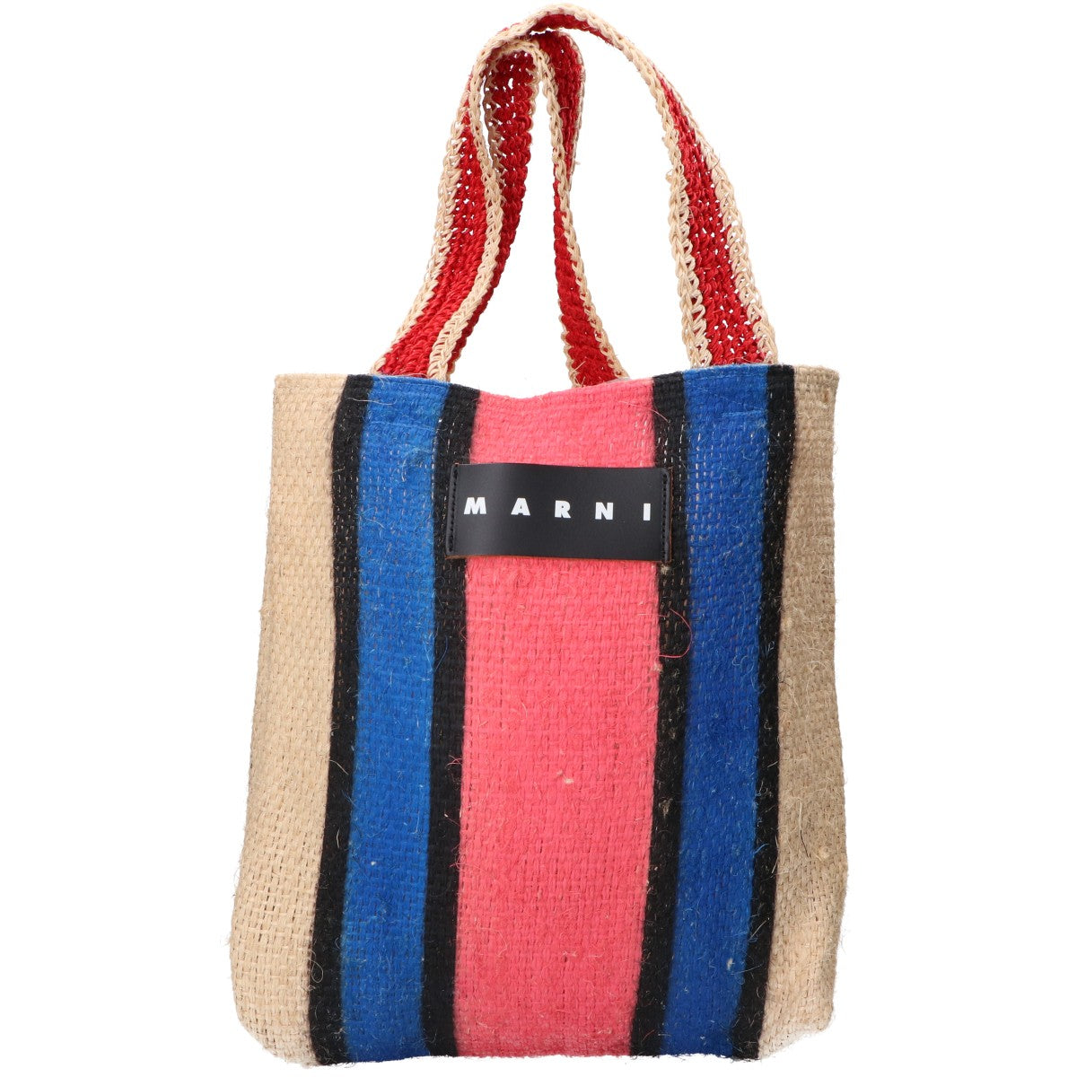 MARNI マルニ マルニマーケット カナバストライプバッグ トートバッグ