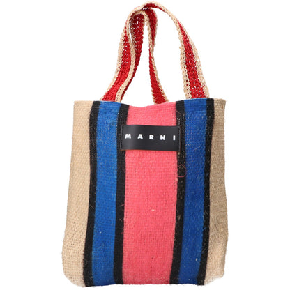 MARNI マルニ マルニマーケット カナバストライプバッグ トートバッグ