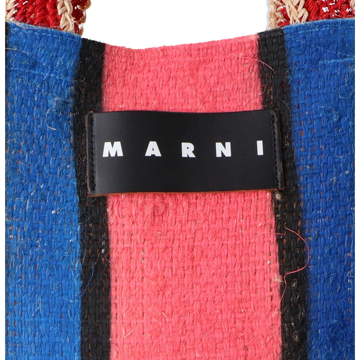 MARNI マルニ マルニマーケット カナバストライプバッグ トートバッグ