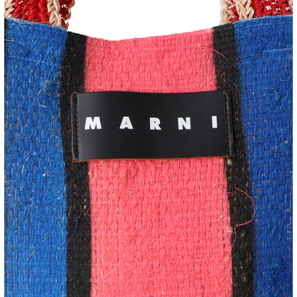 MARNI マルニ マルニマーケット カナバストライプバッグ トートバッグ