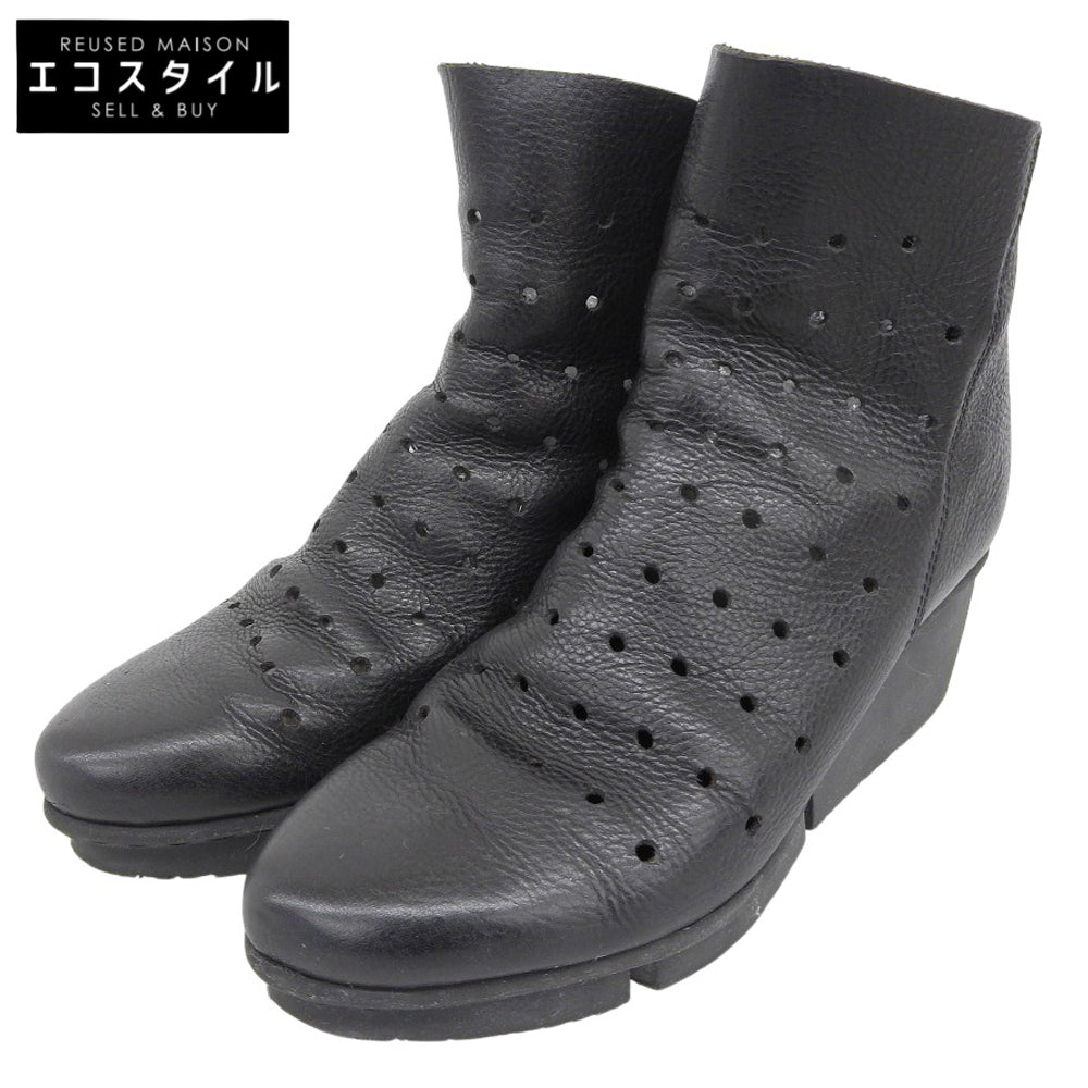 Mowe Back Zip Leather Boots Shoes Women's Black 39 Shoes 39 Women's