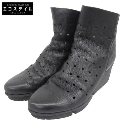 Mowe Back Zip Leather Boots Shoes Women's Black 39 Shoes 39 Women's