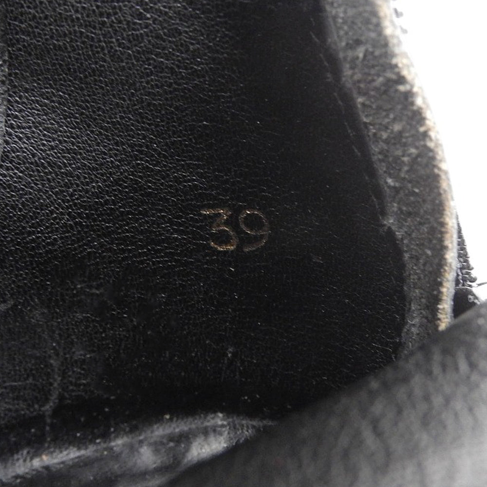 Mowe Back Zip Leather Boots Shoes Women's Black 39 Shoes 39 Women's
