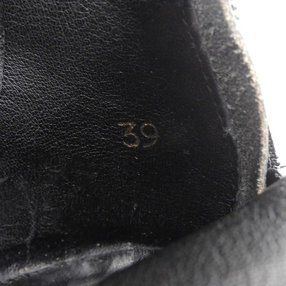 Mowe Back Zip Leather Boots Shoes Women's Black 39 Shoes 39 Women's