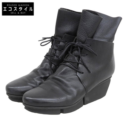trippen CORNER Leather Layered Lace-up Boots Shoes Women's Black 39 Shoes