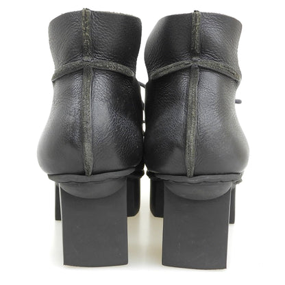 trippen トリッペン ハッピーソール Parcel レザーレースアップシューズ レディース 黒 ブラック 39 シューズ 39