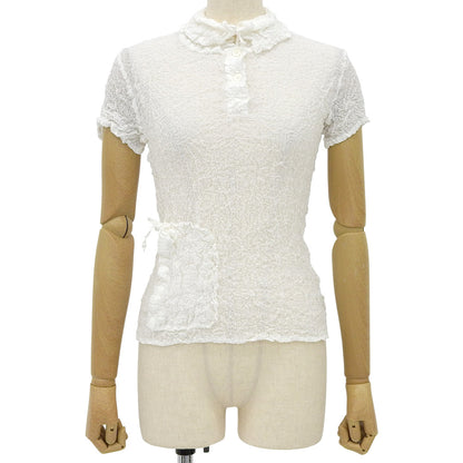MeISSEYMIYAKE Mee ISSEY MIYAKE Excellent Condition Washer Processed Blouse Top Women's White MI55FM129 Tops