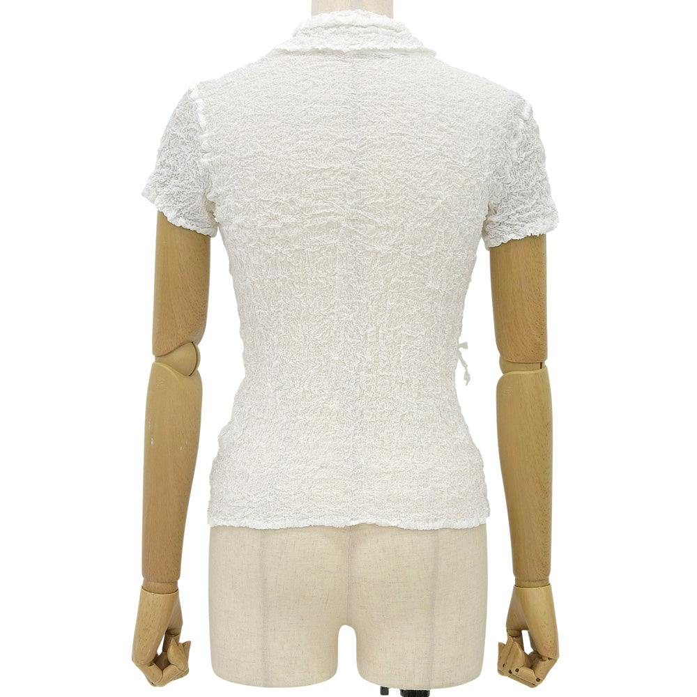 MeISSEYMIYAKE Mee ISSEY MIYAKE Excellent Condition Washer Processed Blouse Top Women's White MI55FM129 Tops