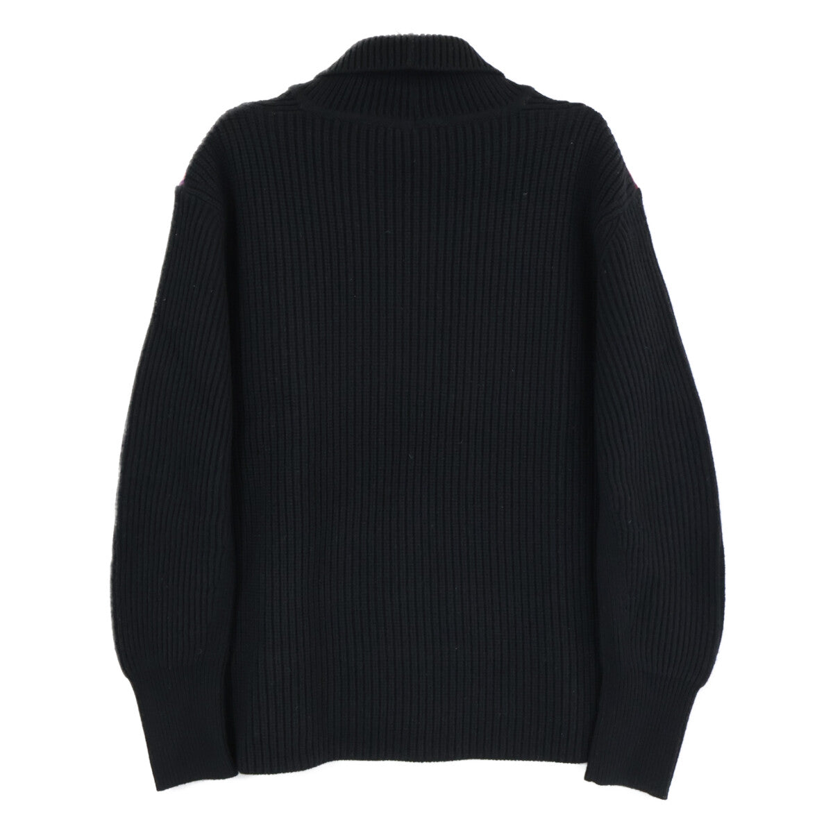 4068133 Black x Red Tartan Check Turtleneck Knit Top M Men's