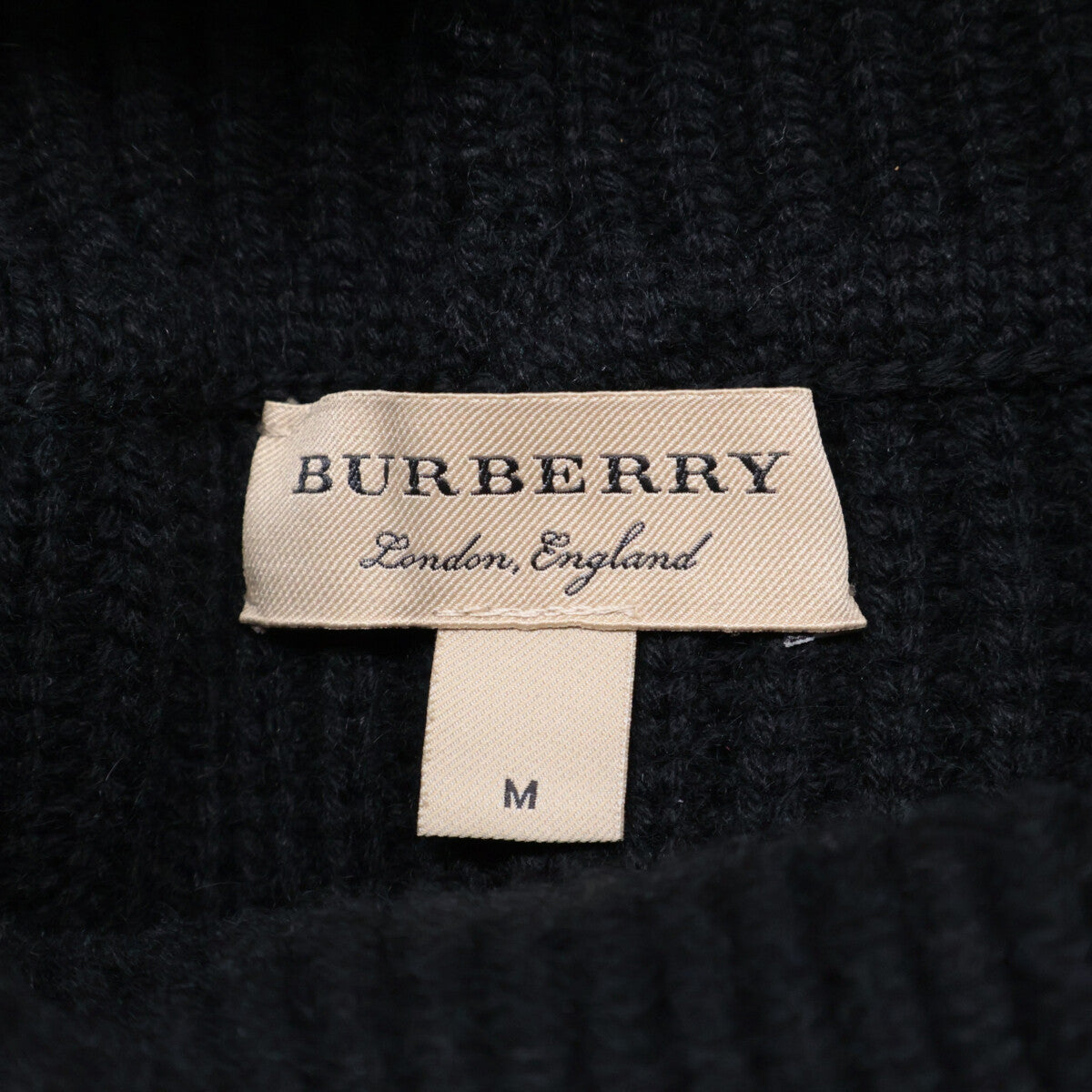 4068133 Black x Red Tartan Check Turtleneck Knit Top M Men's