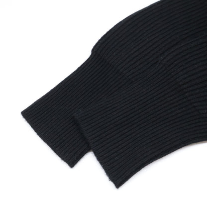 4068133 Black x Red Tartan Check Turtleneck Knit Top M Men's
